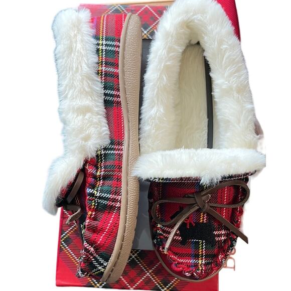 Charter Club New Comfortable Slippers Faux fur Cushion Size 7 - Picture 6 of 10